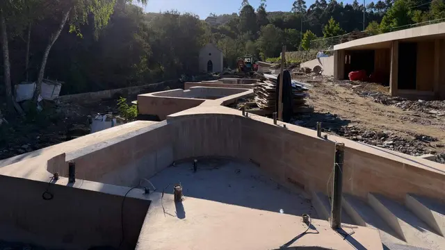 Avanzan las obras del complejo termal de Ponte Caldelas