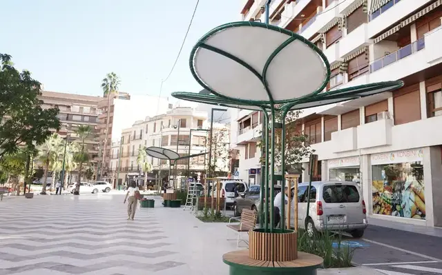La plaza de la Concepción suma mobiliario con sombra y nebulización