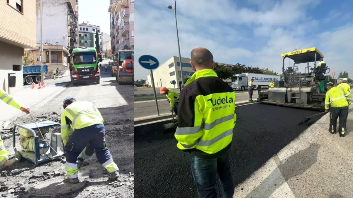 El asfaltado de varias vías de Tudela traerá cortes hasta el 20 de octubre