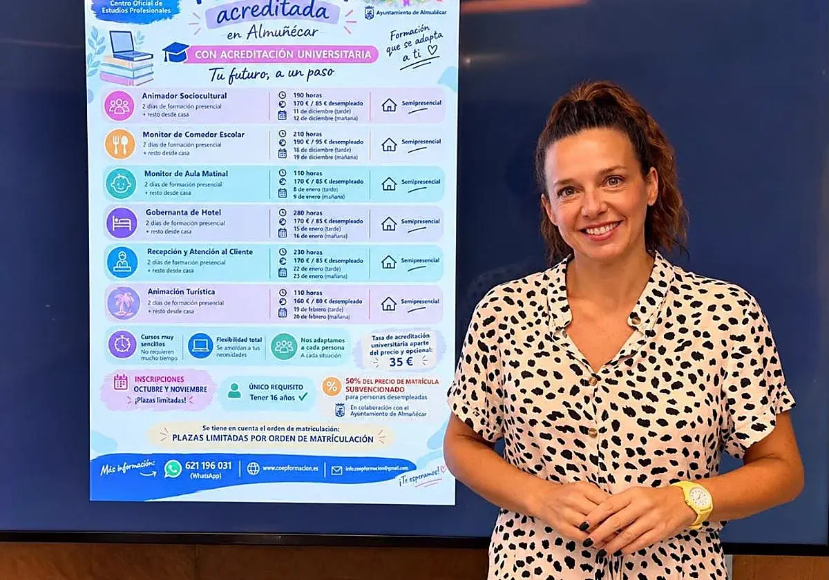 Seis cursos semipresenciales amplían la formación disponible en Almuñécar