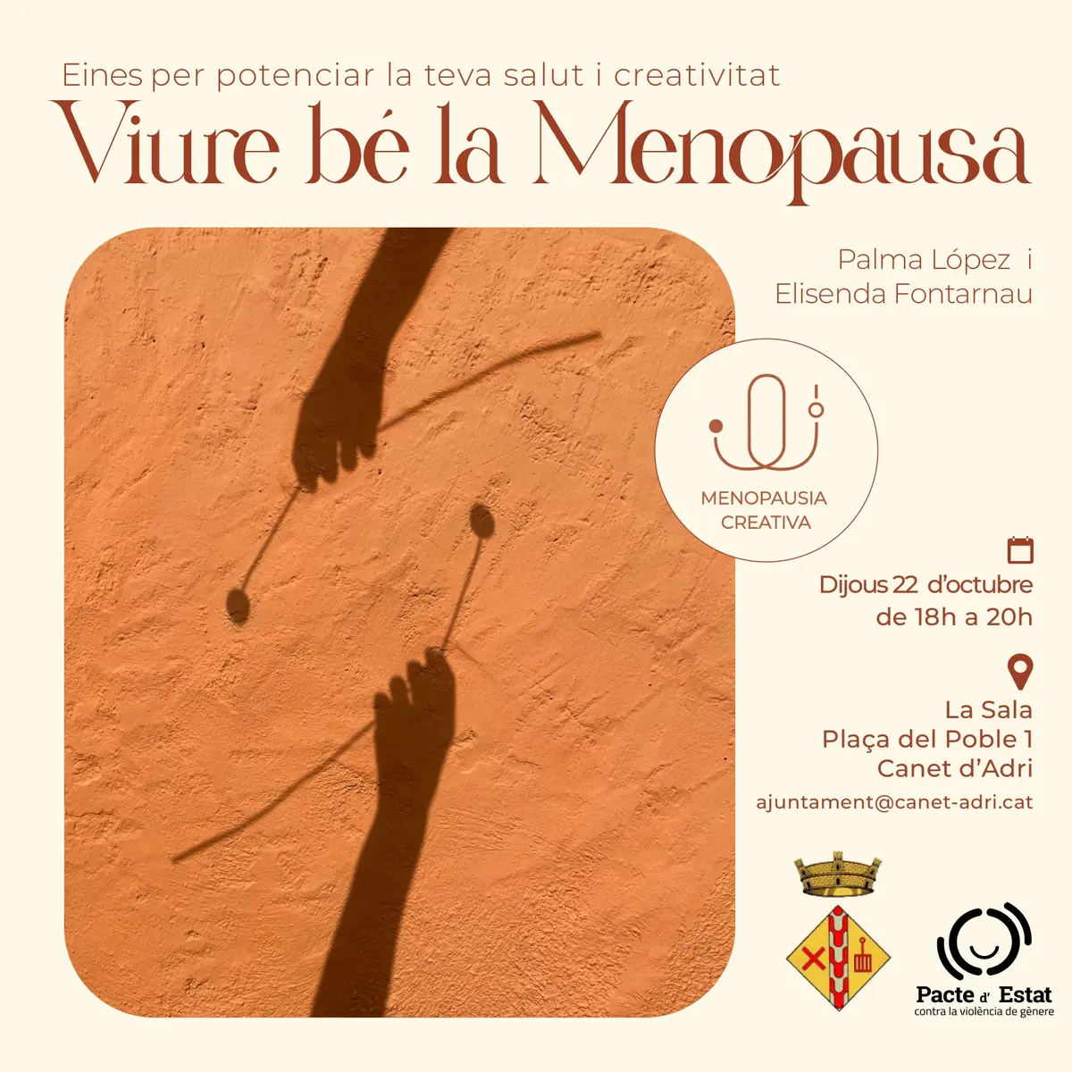 Canet d’Adri programa un taller sobre bienestar durante la menopausia