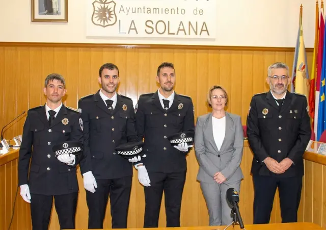 La Policía Local de La Solana incorpora a tres agentes tras sus prácticas