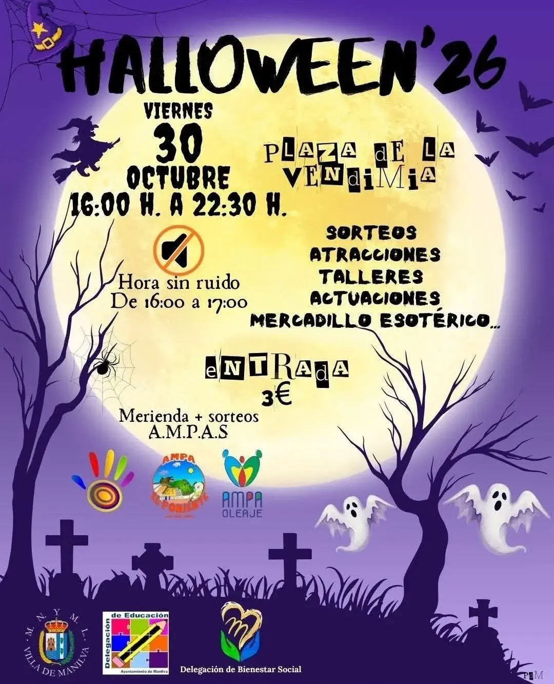 Halloween en Manilva incluirá una hora adaptada a personas con sensibilidad auditiva