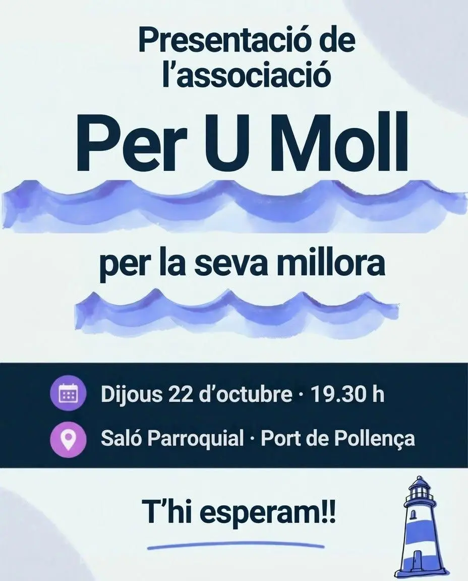 Per U Moll se constituye para representar al vecindario del Port de Pollença