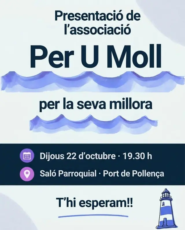 Per U Moll se constituye para representar al vecindario del Port de Pollença