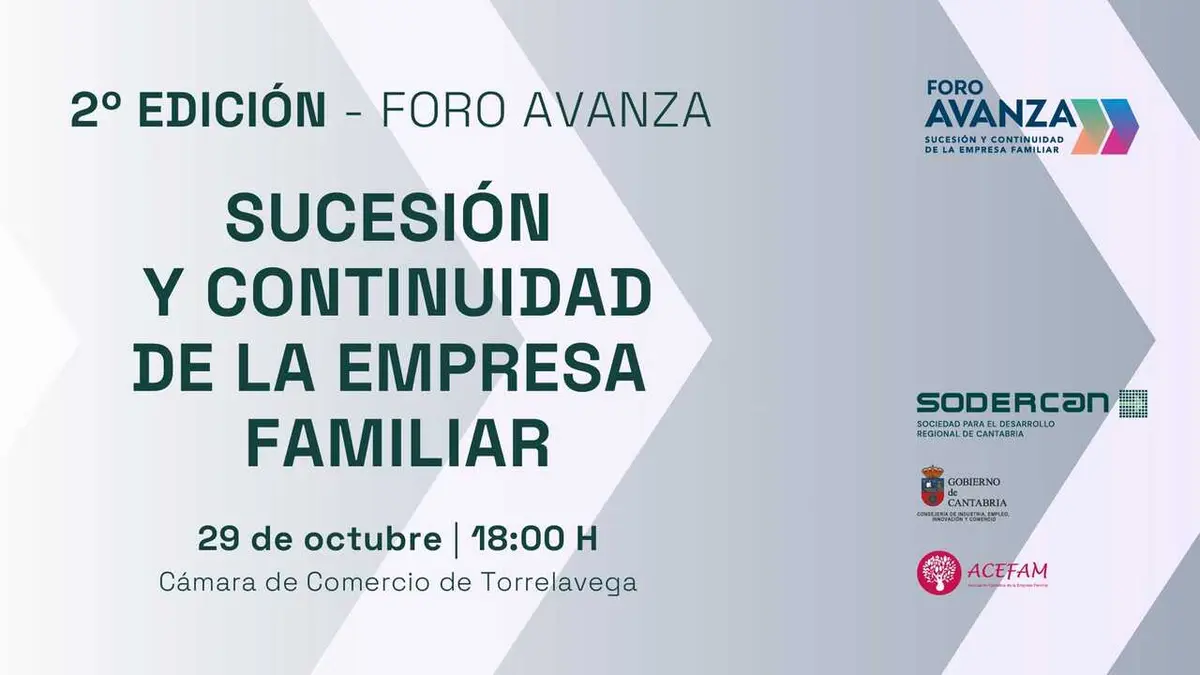 El Foro Avanza reunirá en Torrelavega a empresas familiares para tratar su sucesión