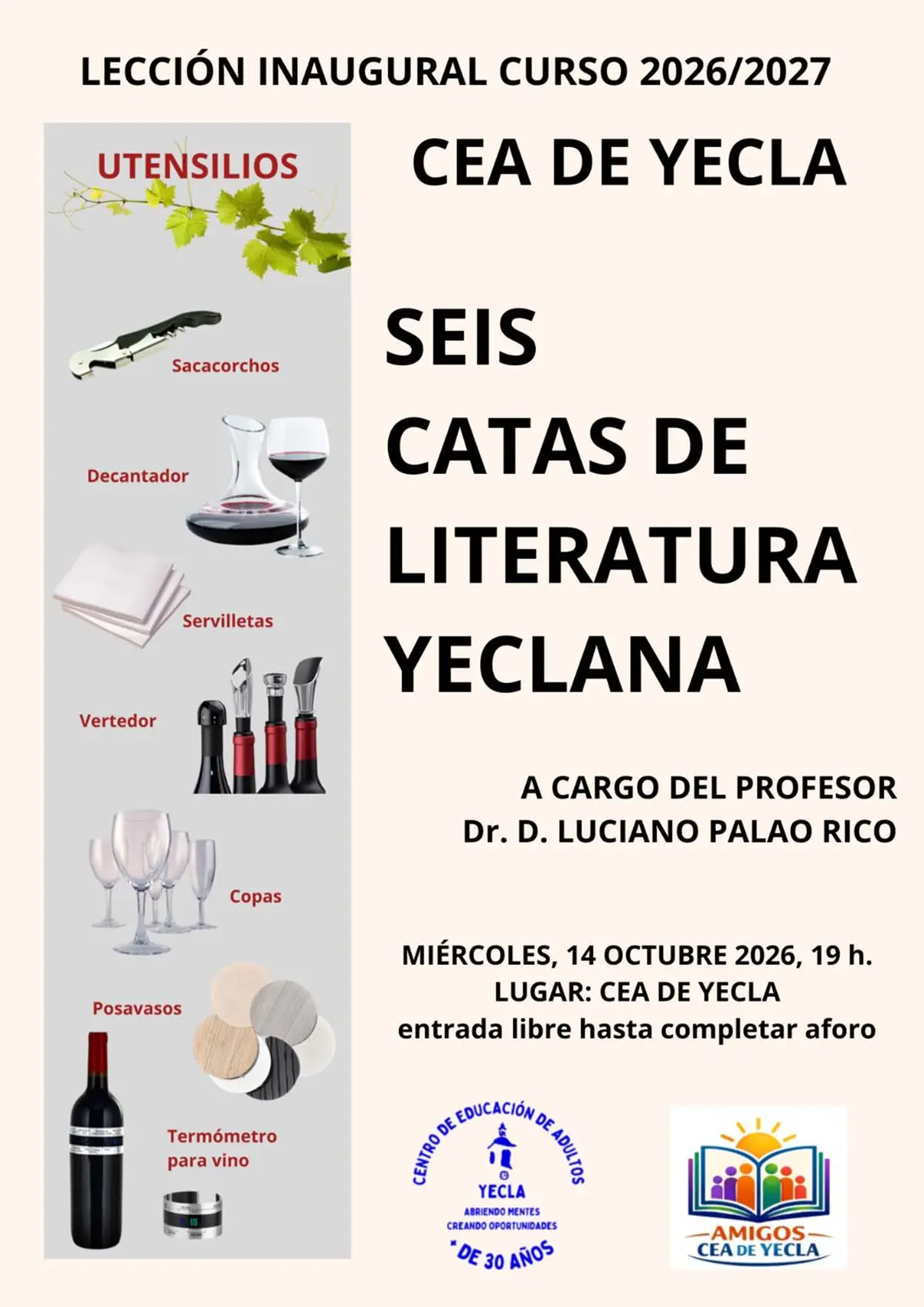 El CEA de Yecla inicia el curso con una lección sobre literatura local