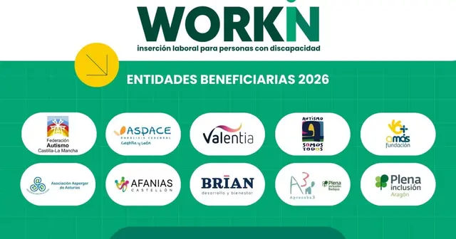 Afanias Castellón recibe uno de los apoyos de la convocatoria WORKIN 2026