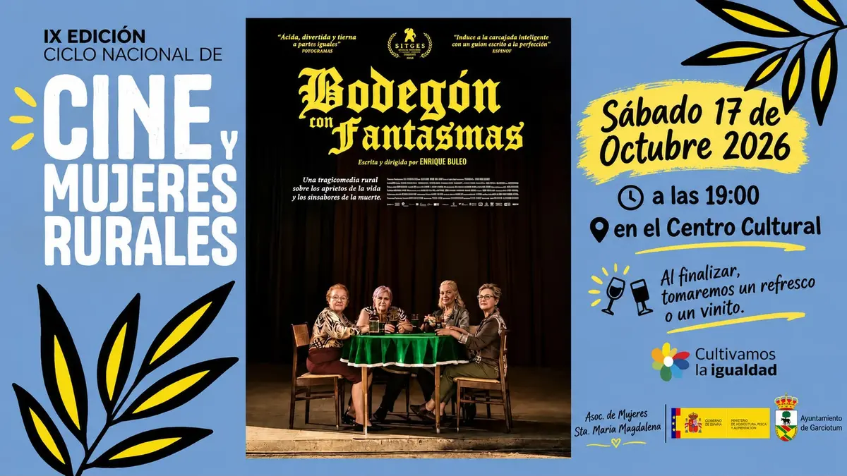 Garciotum acogerá una sesión de cine rural con «Bodegón con Fantasmas»