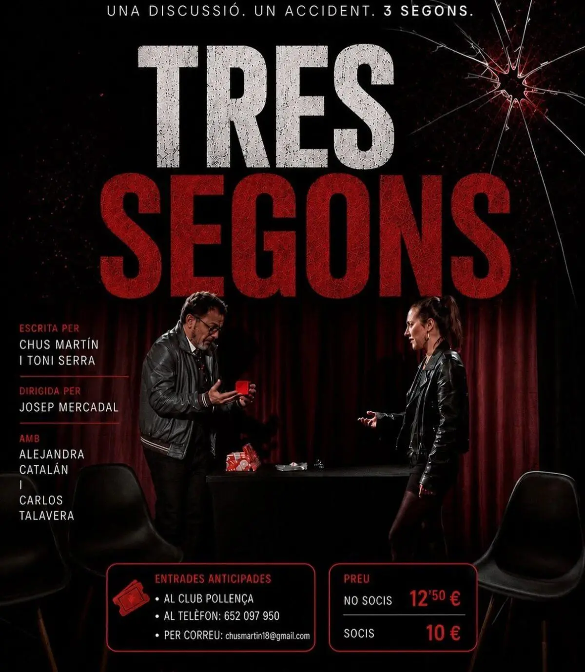 «3 Segons» lleva al Club Pollença el humor sobre la vida en pareja