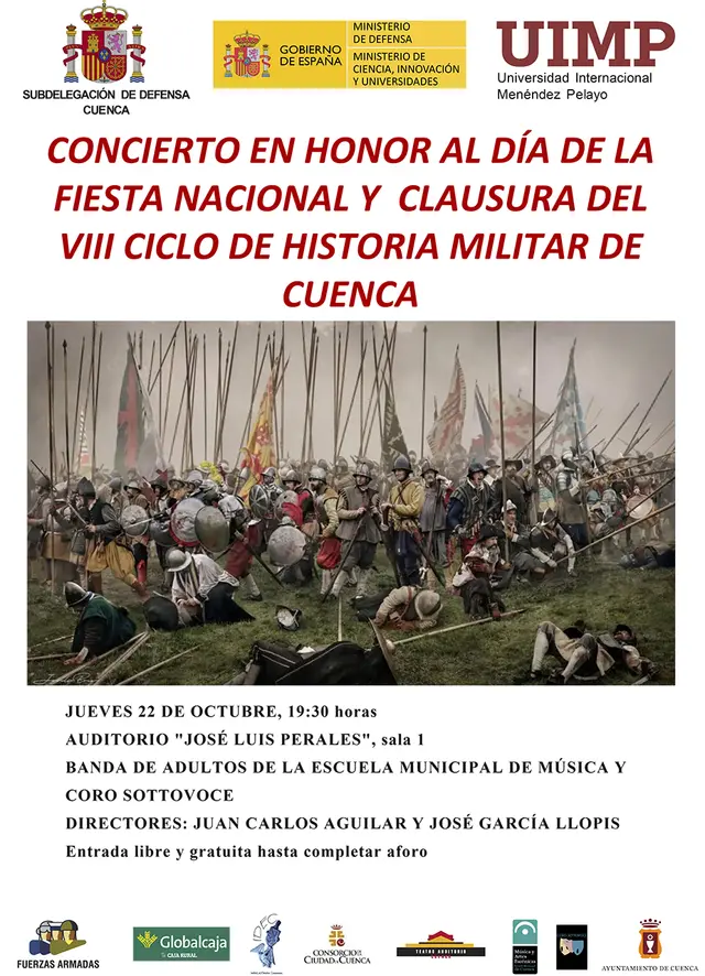 El Auditorio José Luis Perales recibirá un concierto de música militar el 22 de octubre