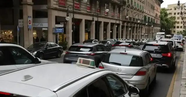 La llegada de cuatro cruceros coincide con una fuerte afluencia en Palma
