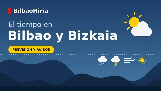 Bilbao espera una mañana con lloviznas y una máxima de 23 grados