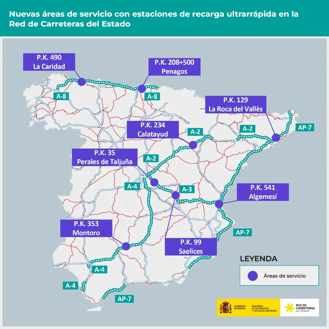 Saelices tendrá una estación de recarga ultrarrápida en los dos lados de la A-3