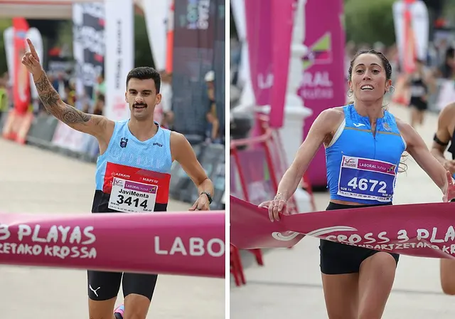 Menta y Zurutuza dominan el Cross 3 Playas con la meta en Ondarreta