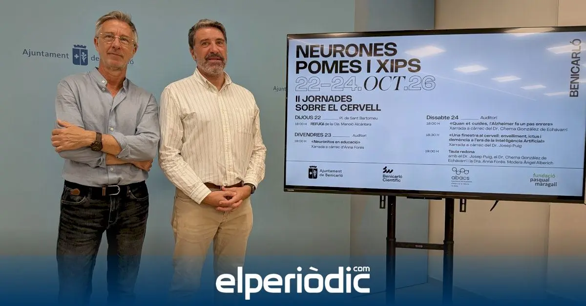 Benicarló celebrará en octubre la segunda edición de sus Jornadas del Cerebro