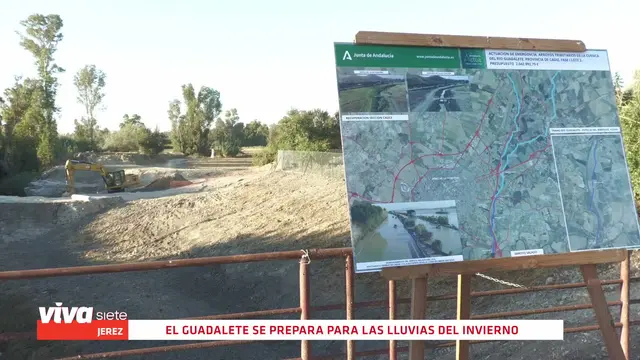 La Junta actúa en el Guadalete para reducir el riesgo de inundaciones en Jerez