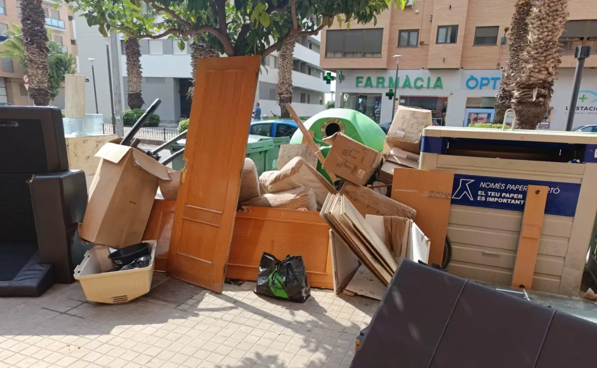 Una plaza de Xirivella mostrará los enseres retirados en una jornada