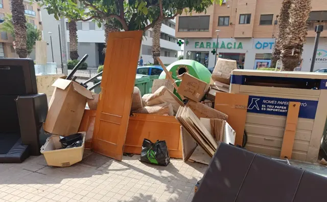 Una plaza de Xirivella mostrará los enseres retirados en una jornada