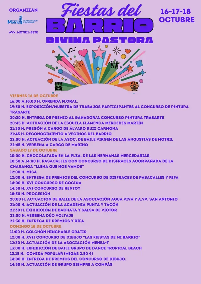Capuchinos celebrará las fiestas de la Divina Pastora del 16 al 18 de octubre