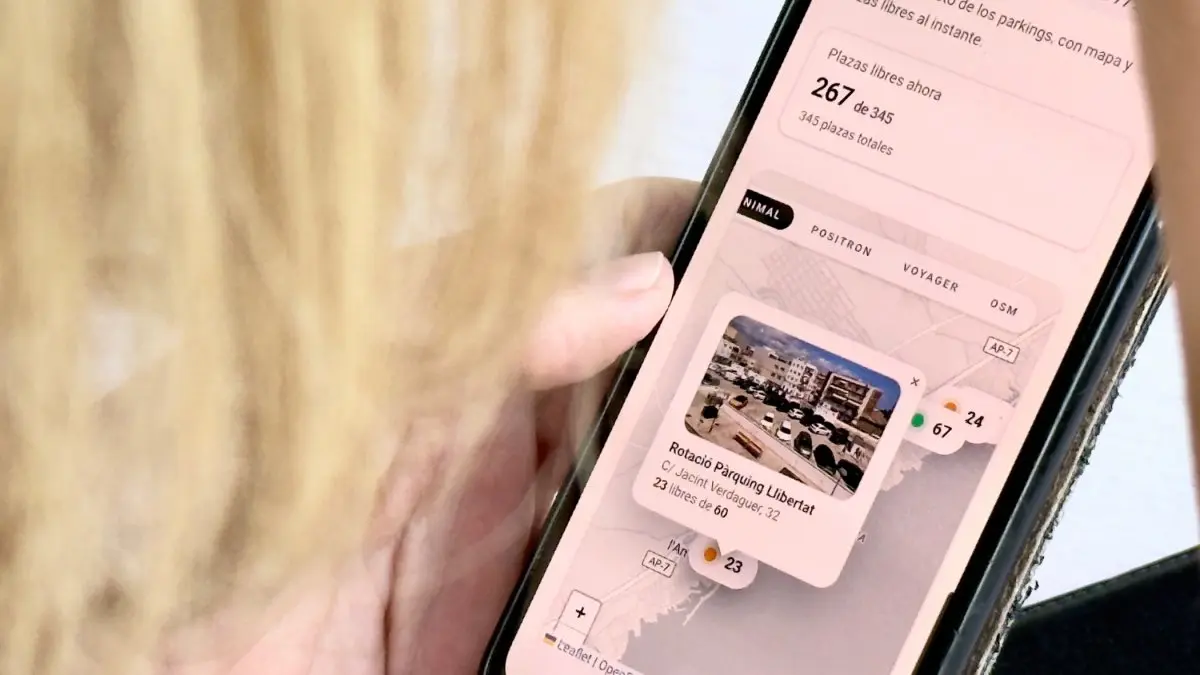 Una nueva plataforma facilitará la consulta de aparcamientos en L’Ametlla de Mar