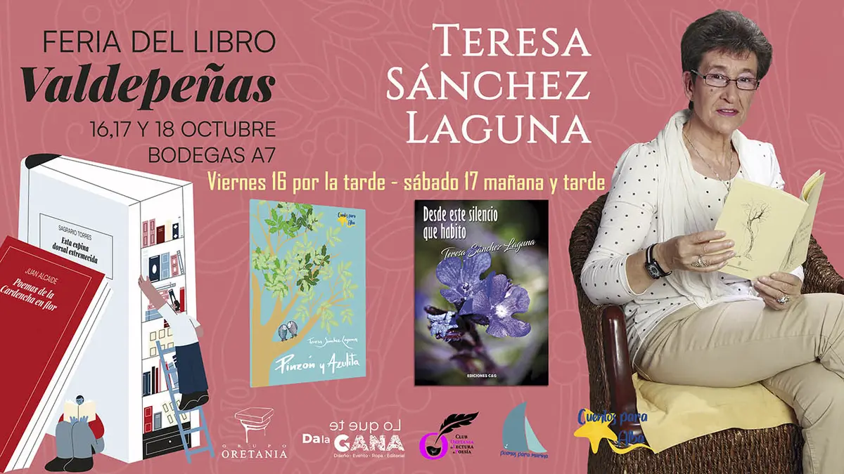 Teresa Sánchez Laguna se encontrará con lectores en la Feria del Libro de Valdepeñas