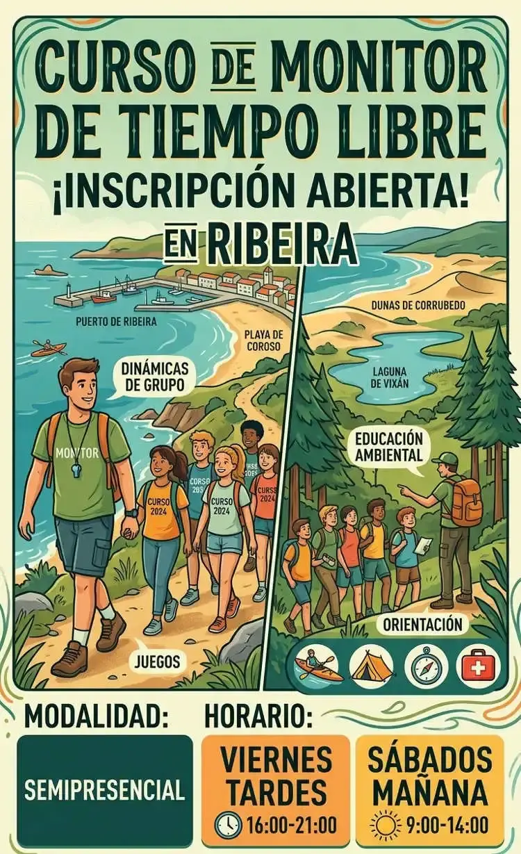 Una iniciativa busca formar en Ribeira a futuros monitores de ocio educativo