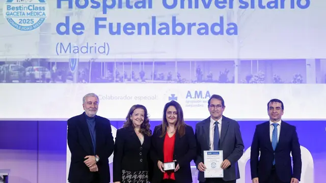 Un premio BSH distingue la atención del Hospital de Fuenlabrada en hernias