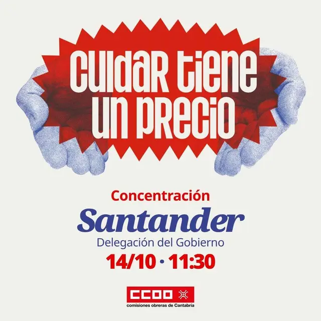CCOO llama a reivindicar en Santander mejores condiciones para los cuidados
