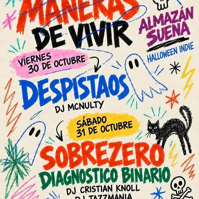 Despistaos y Sobrezero encabezarán dos noches de música por Halloween en Almazán
