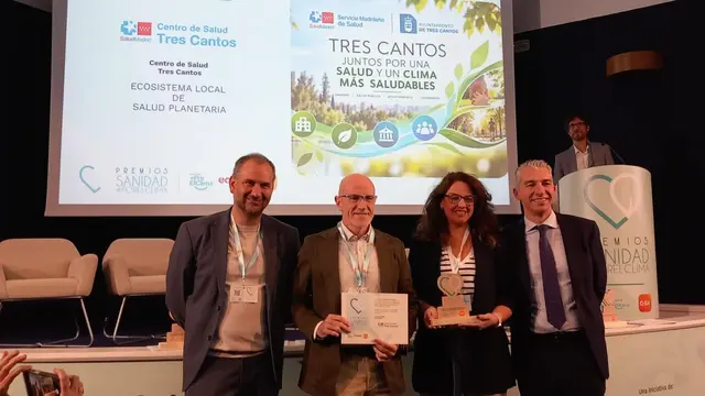 Un proyecto de salud planetaria de Tres Cantos recibe un premio ambiental