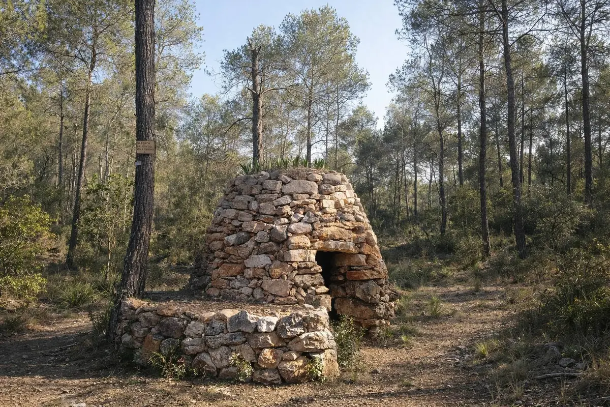 Subirats plantea reconocer como bien local sus barracas de piedra seca y hornos de cal