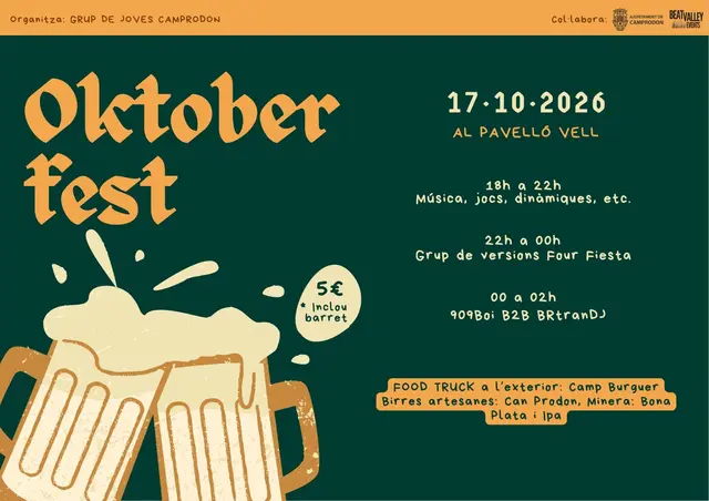 El Pavelló Vell recibirá el October Fest el 17 de octubre