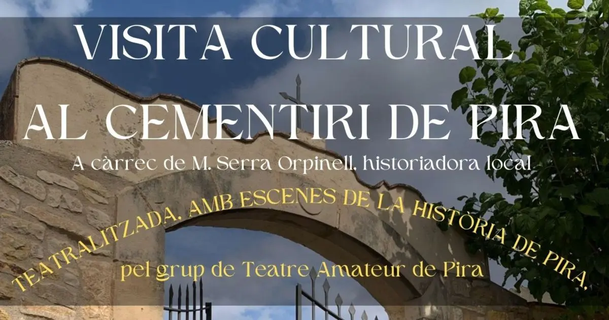 Un recorrido teatralizado acercará el patrimonio funerario de Pira