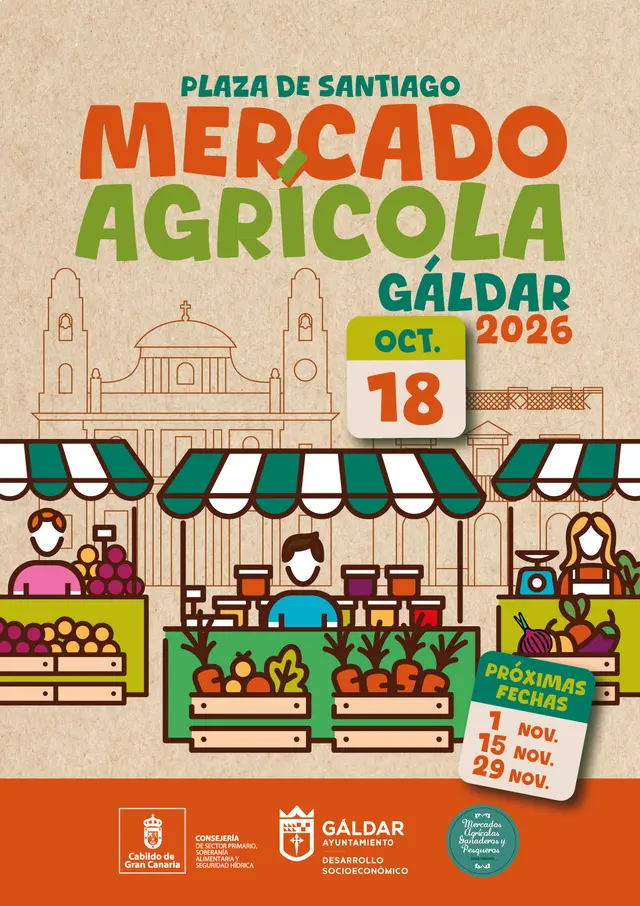 El Mercado Agrícola de Gáldar festeja su primer año con música y degustaciones