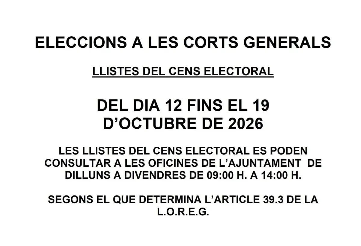 Setcases habilita la consulta del censo electoral hasta el 19 de octubre