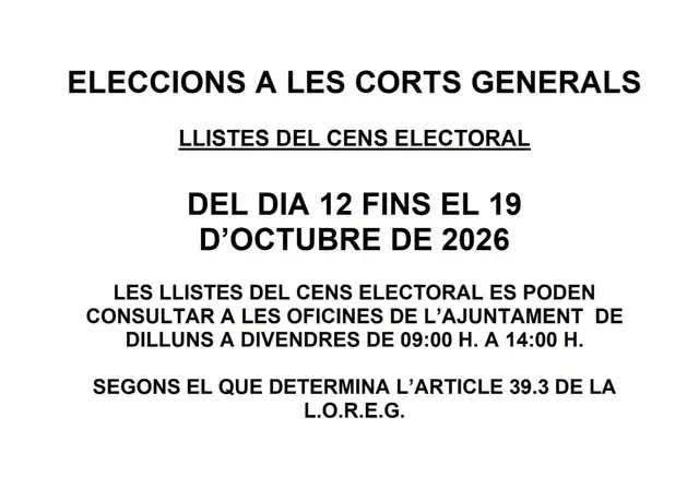 Setcases habilita la consulta del censo electoral hasta el 19 de octubre