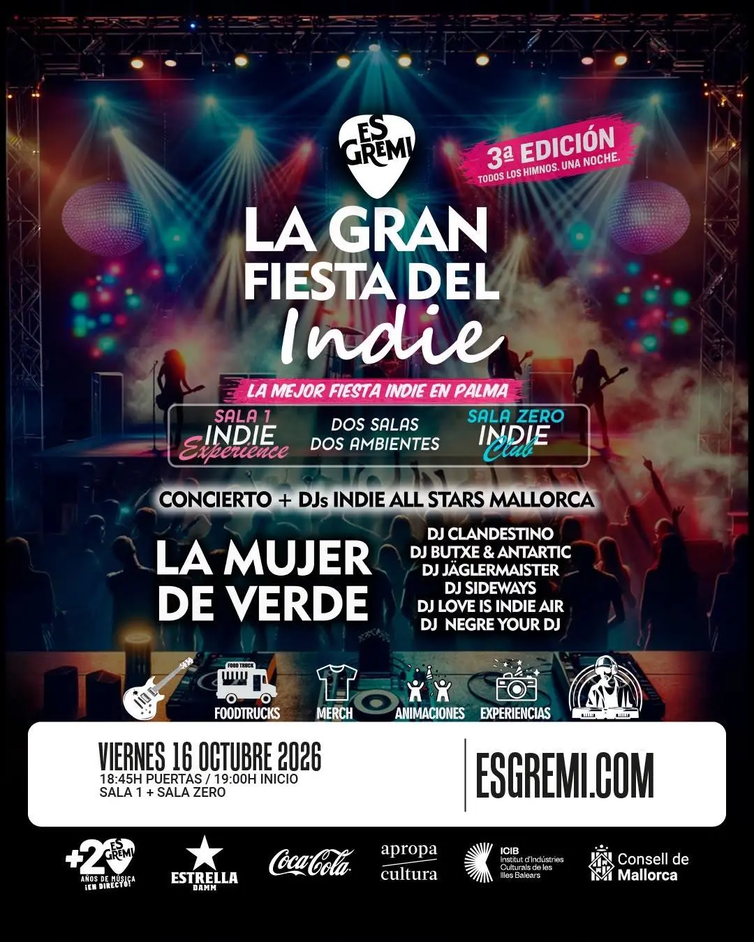 La Mujer de Verde liderará la cita indie prevista en Es Gremi