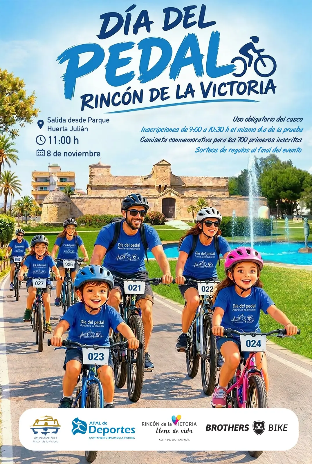 El Día del Pedal volverá a recorrer Rincón de la Victoria el 8 de noviembre