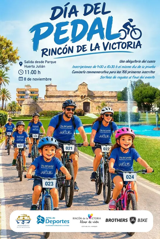 El Día del Pedal volverá a recorrer Rincón de la Victoria el 8 de noviembre
