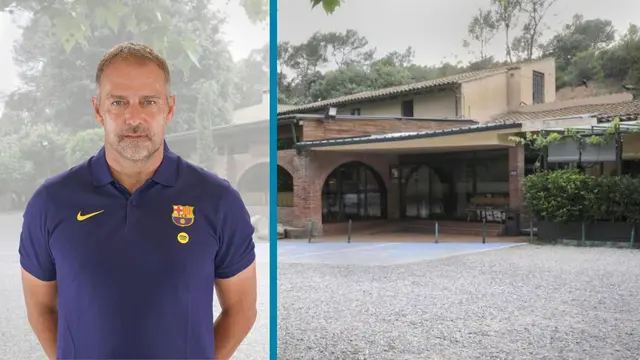 Can Ferran recibe a jugadores del Barça y al equipo técnico de Hansi Flick