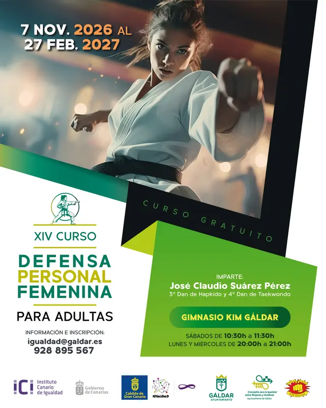 Gáldar ofrecerá un curso gratuito de defensa personal para mujeres