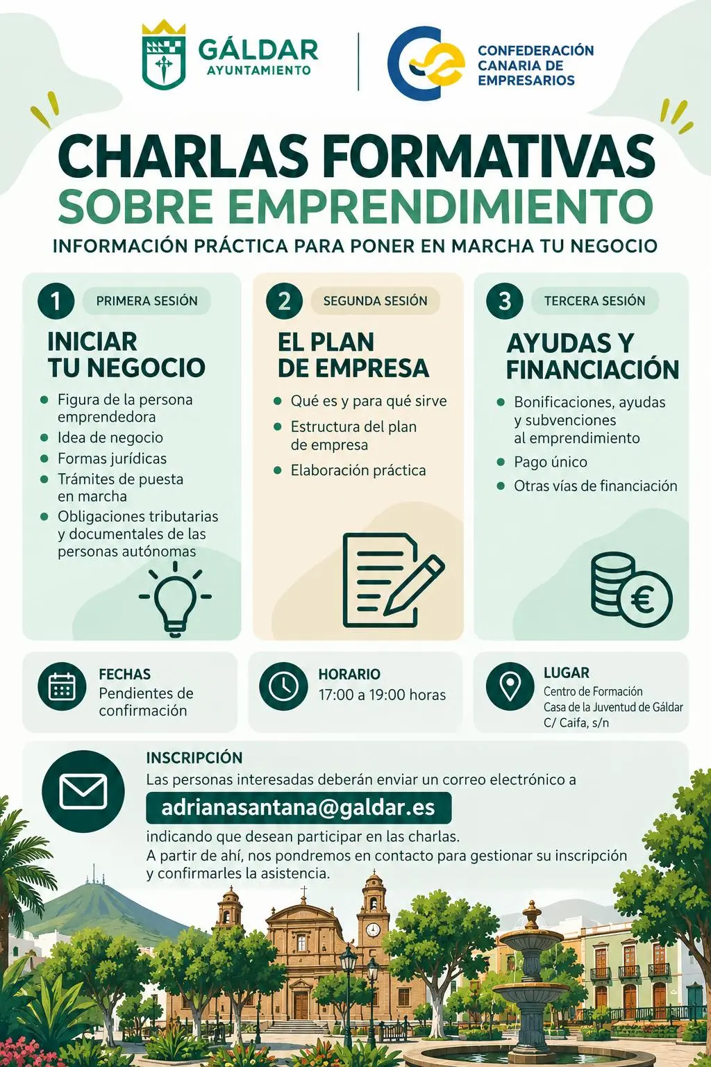 Gáldar prepara tres sesiones para acercar herramientas de emprendimiento