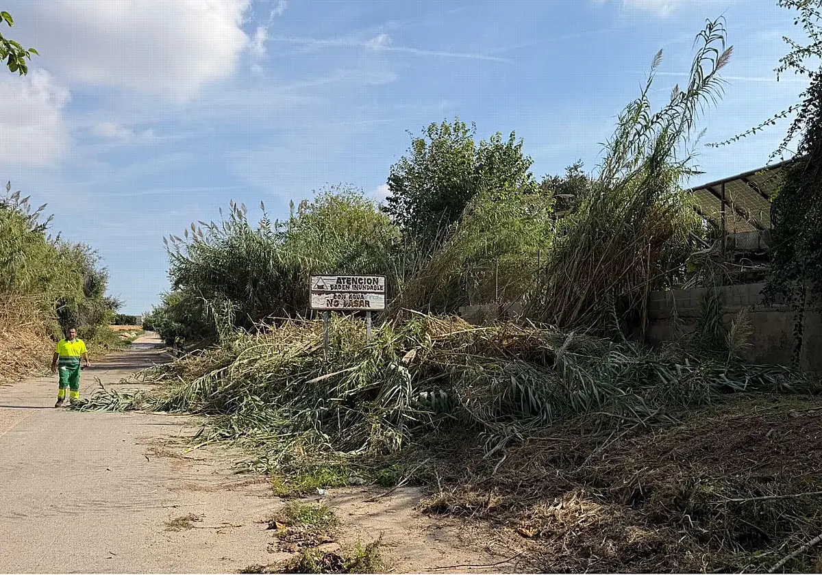 Bétera paga con recursos municipales la limpieza de un barranco próximo al Carraixet
