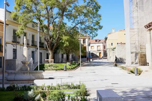 Concluye la intervención en los alrededores de la Basílica de Colmenar Viejo