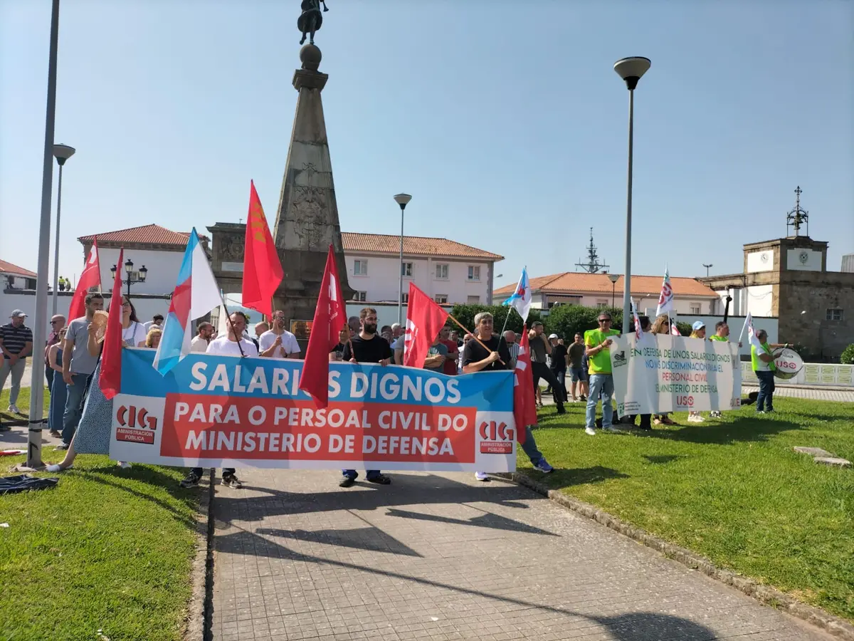 La CIG llama a movilizarse en Ferrol por los sueldos del personal civil de Defensa