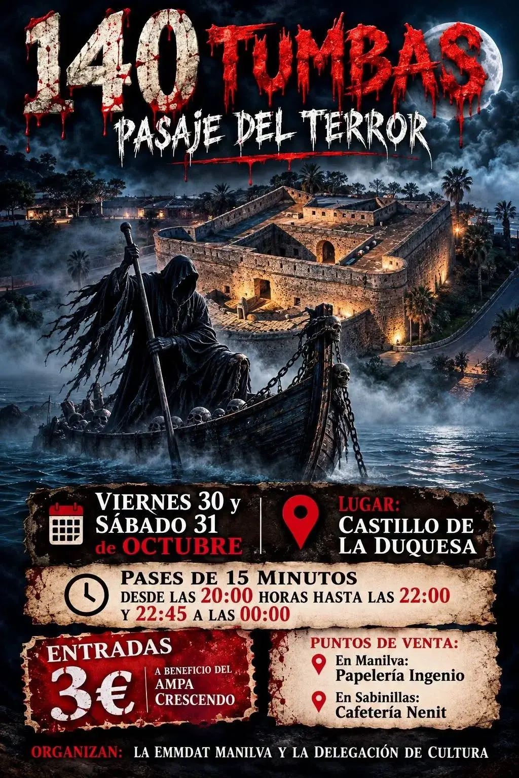 El Castillo de la Duquesa acogerá dos jornadas de pasaje del terror