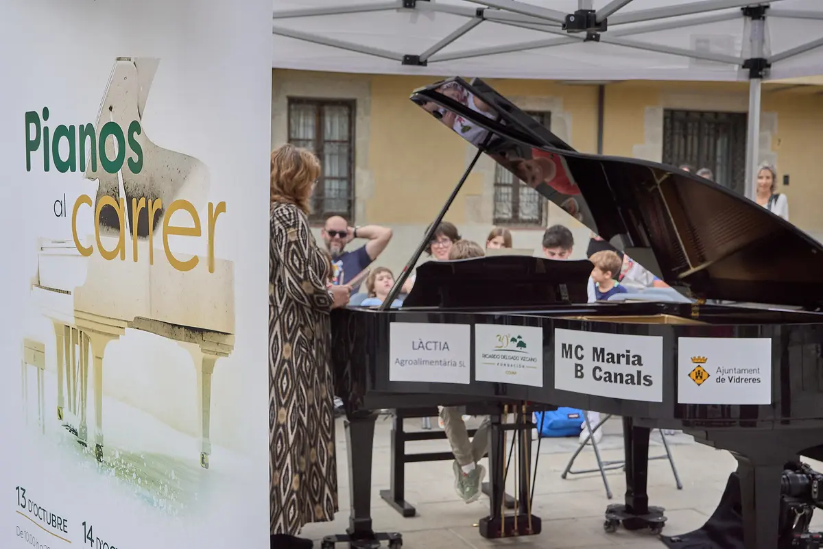 Vidreres se suma a la celebración musical de «Pianos al carrer»