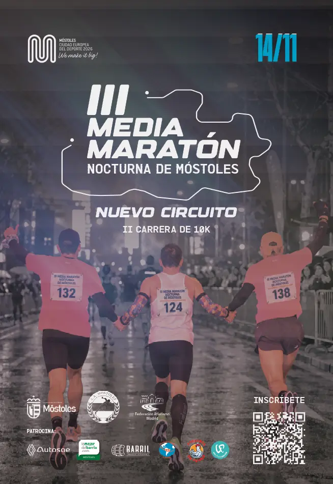 Móstoles celebrará en noviembre su tercera Media Maratón Nocturna