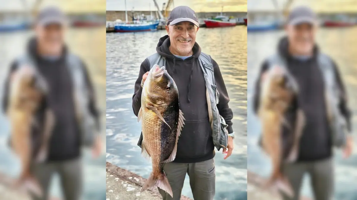 Un dentón de seis kilos, captura destacada en el muelle de Burela